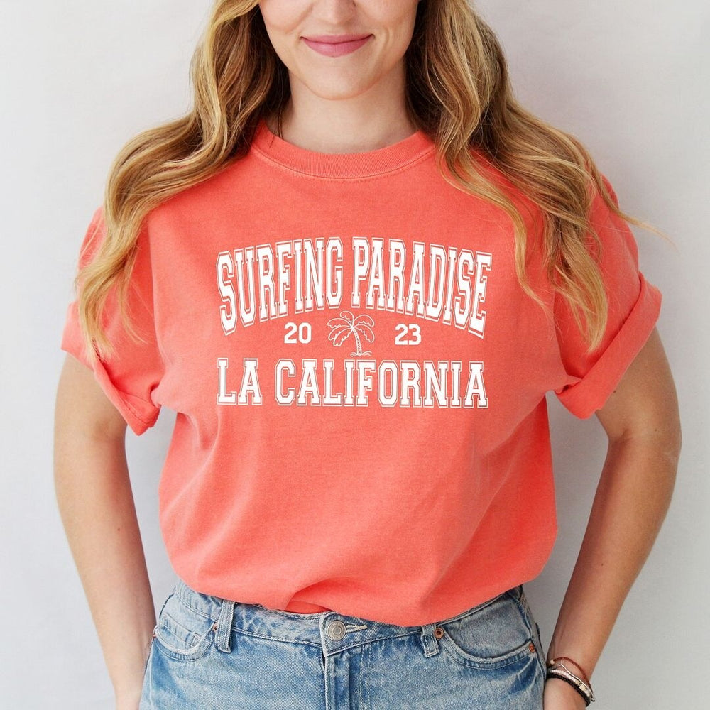 Surfing Paradise LA Garment Dyed Tee