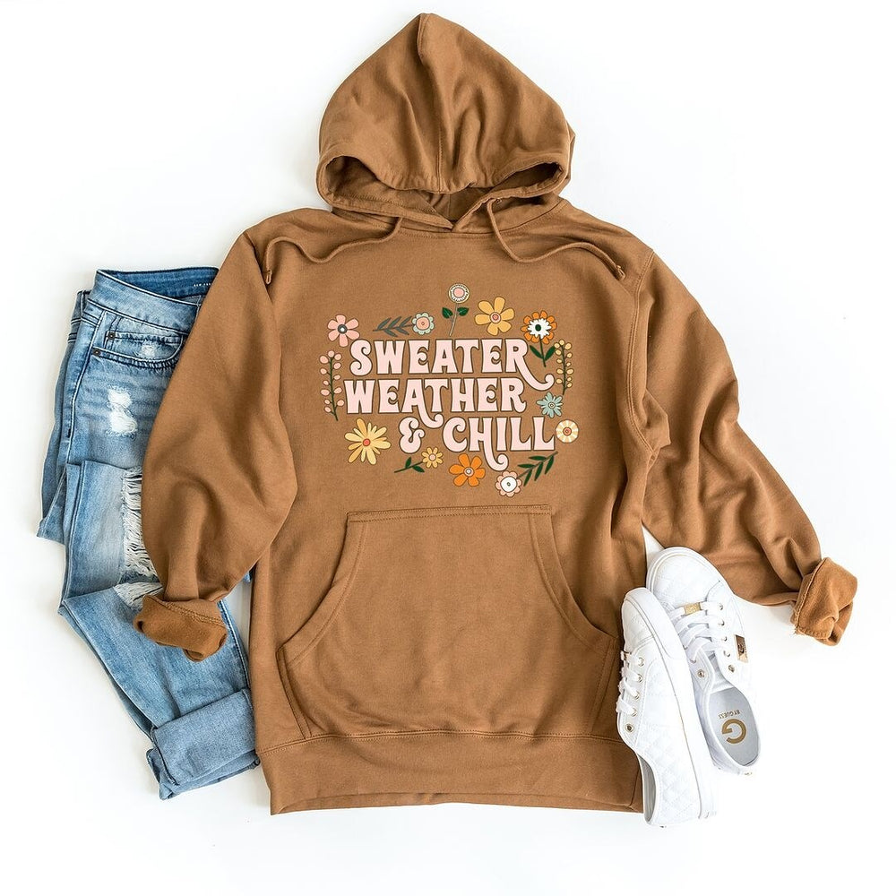 Sweater Weather And Chill Graphic Hoodie