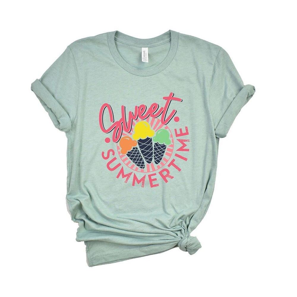 Sweet Summer Time Short Sleeve Crewnneck Tee