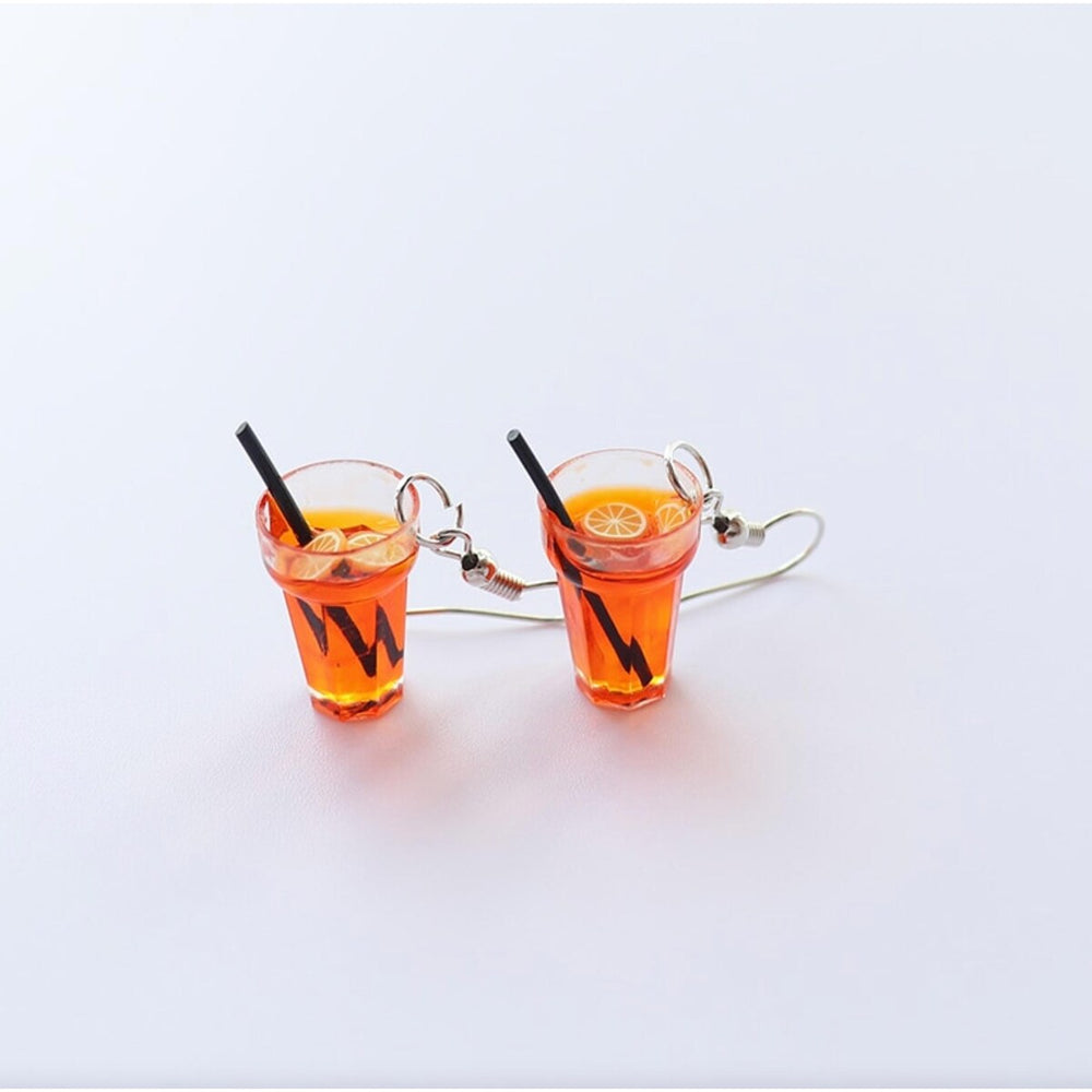 Sweet Tea Drink Drop Earrings