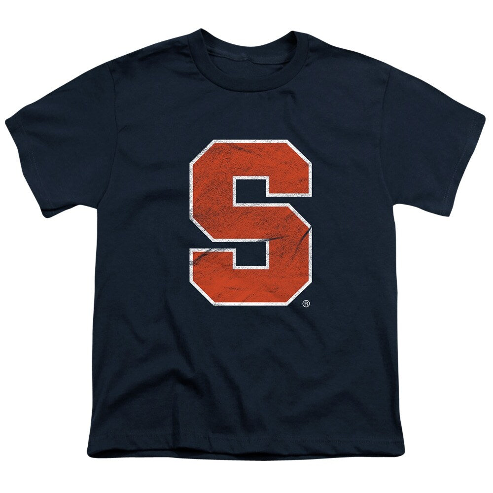 Syracuse University Primary Logo Distressed Kids T Shirt for Youth Boys and Girls