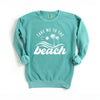 Take Me To The Beach Wave Garment Dyed Sweatshirt