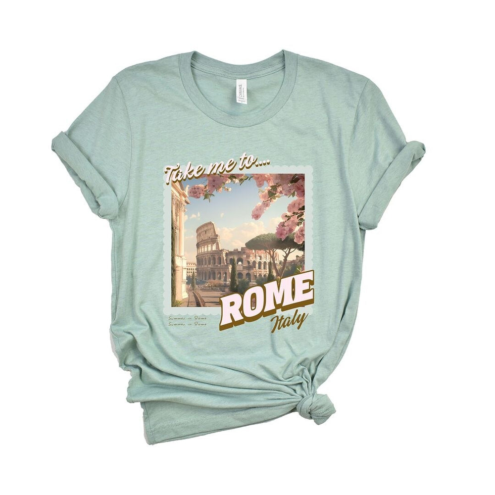 Take Me to Rome Short Sleeve Crewnneck Tee