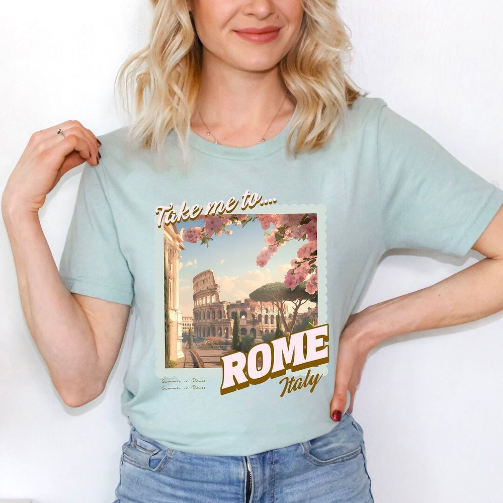 Take Me to Rome Short Sleeve Crewnneck Tee