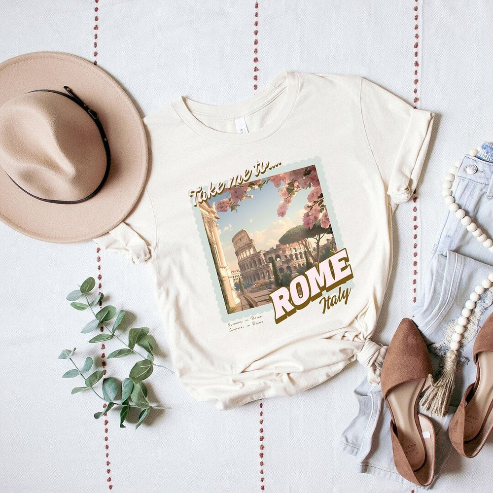 Take Me to Rome Short Sleeve Crewnneck Tee