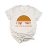 Take Me to the Mountains Sunset Short Sleeve Crewnneck Tee