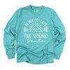 Take the Scenic Route Horizon Garment Dyed Long Sleeve