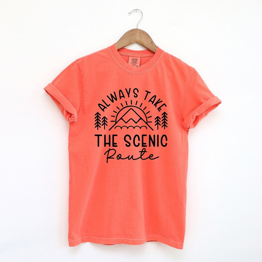 Take the Scenic Route Horizon Garment Dyed Tee