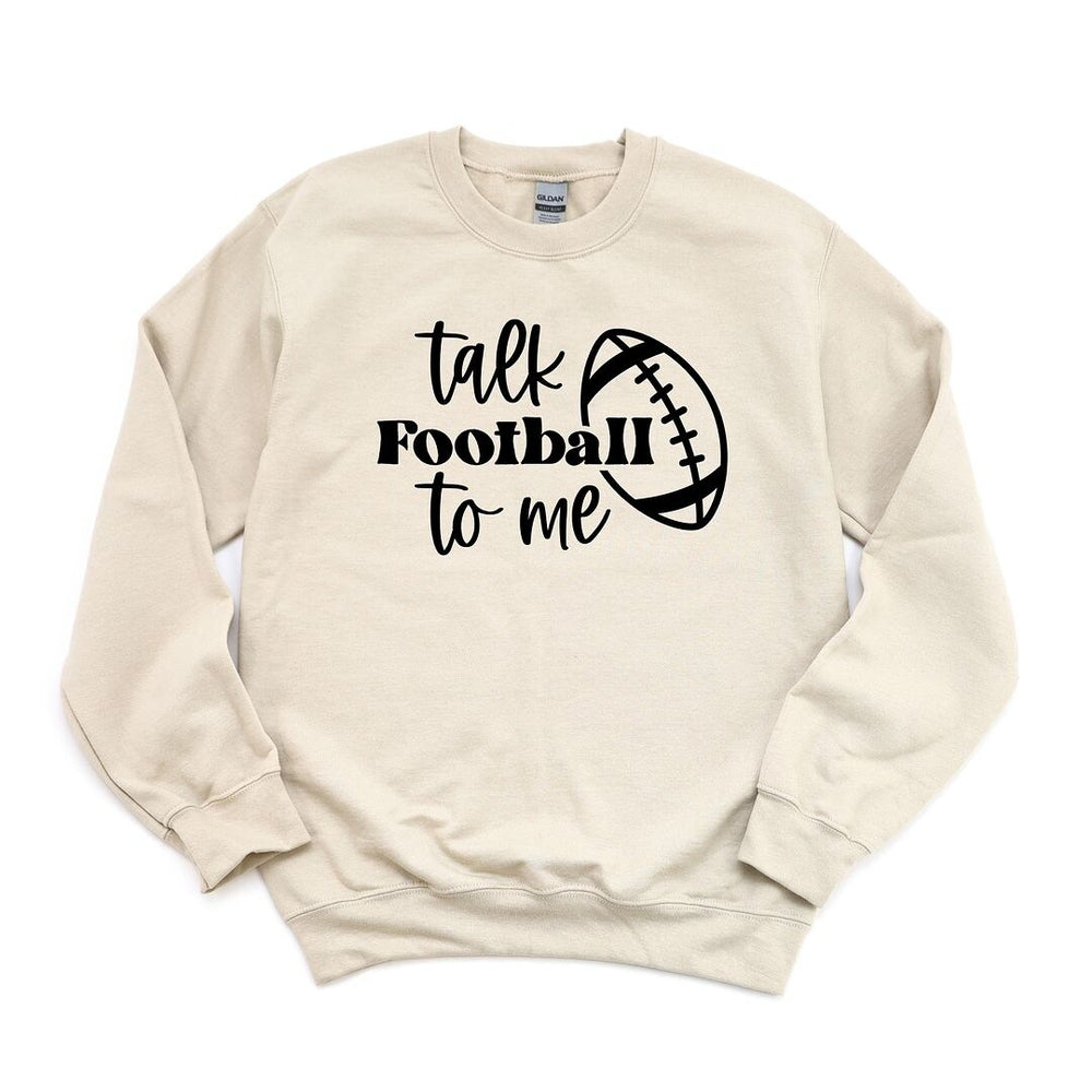 Talk Football to Me Ball Graphic Sweatshirt