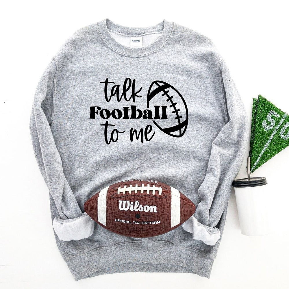 Talk Football to Me Ball Graphic Sweatshirt