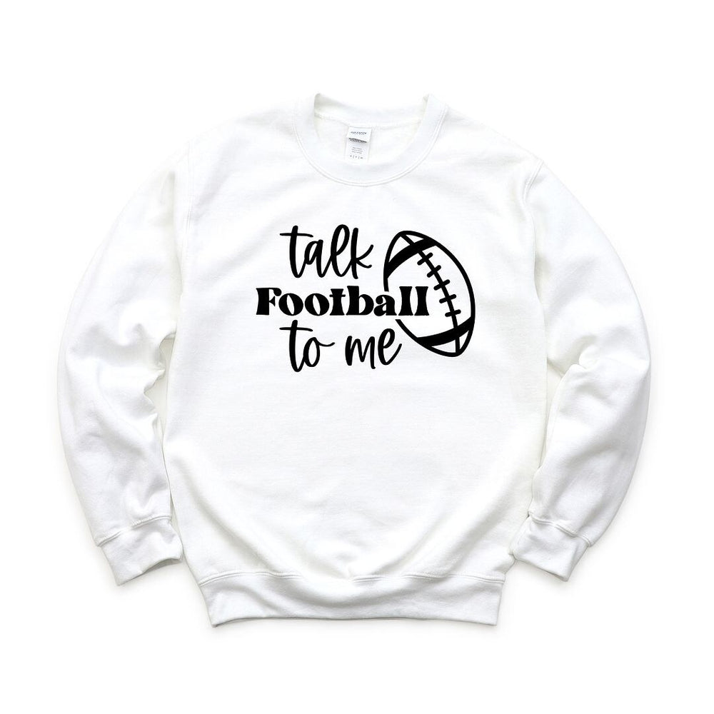 Talk Football to Me Ball Graphic Sweatshirt