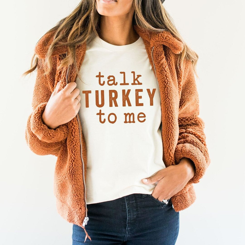 Talk Turkey To Me Short Sleeve Crewnneck Tee