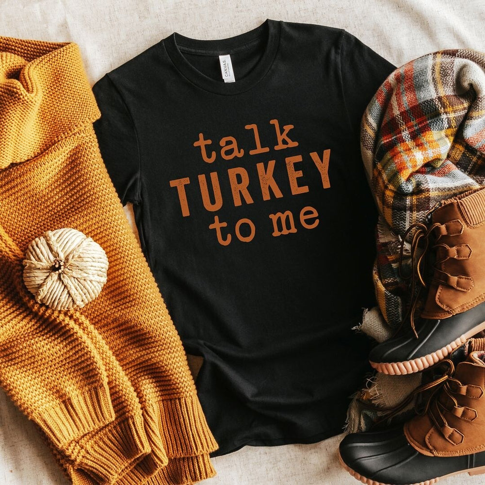 Talk Turkey To Me Short Sleeve Crewnneck Tee