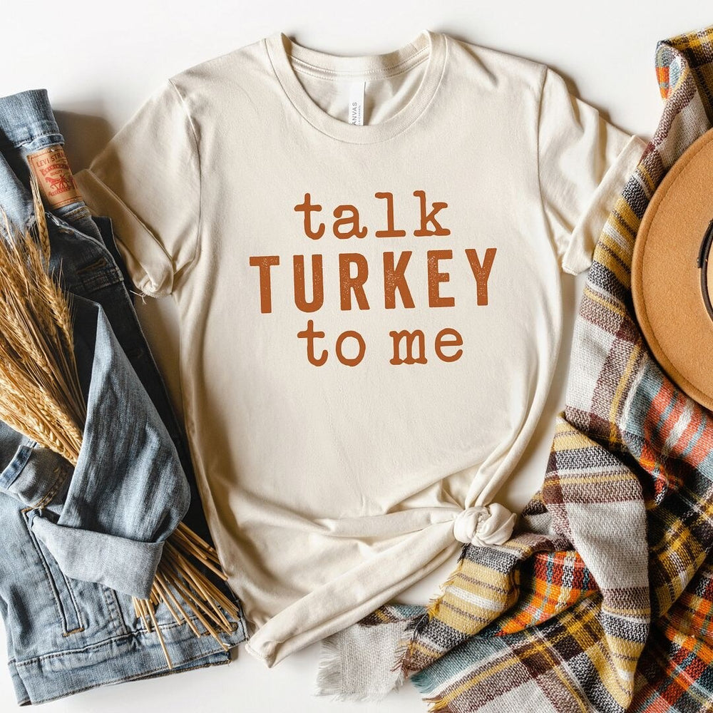 Talk Turkey To Me Short Sleeve Crewnneck Tee