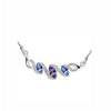 Tanzanite Blue Marquis Swarovski Crystal Necklace - White