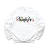 Teacher Christmas Lights Graphic Sweatshirt