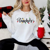 Teacher Christmas Lights Graphic Sweatshirt