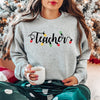 Teacher Christmas Lights Graphic Sweatshirt