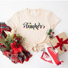 Teacher Christmas Lights Short Sleeve Crewnneck Tee