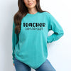 Teacher Live Love Learn Garment Dyed Long Sleeve