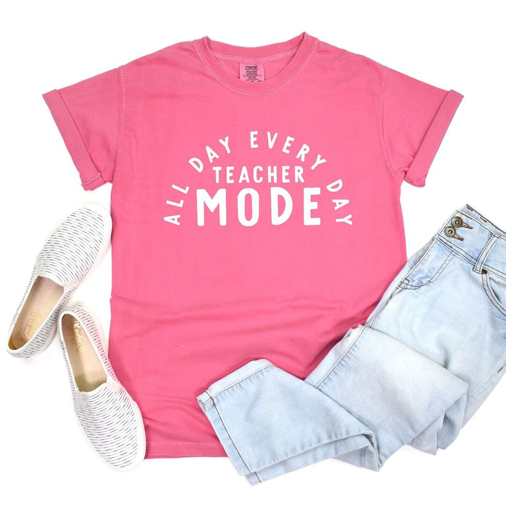 Teacher Mode All Day Garment Dyed Tee