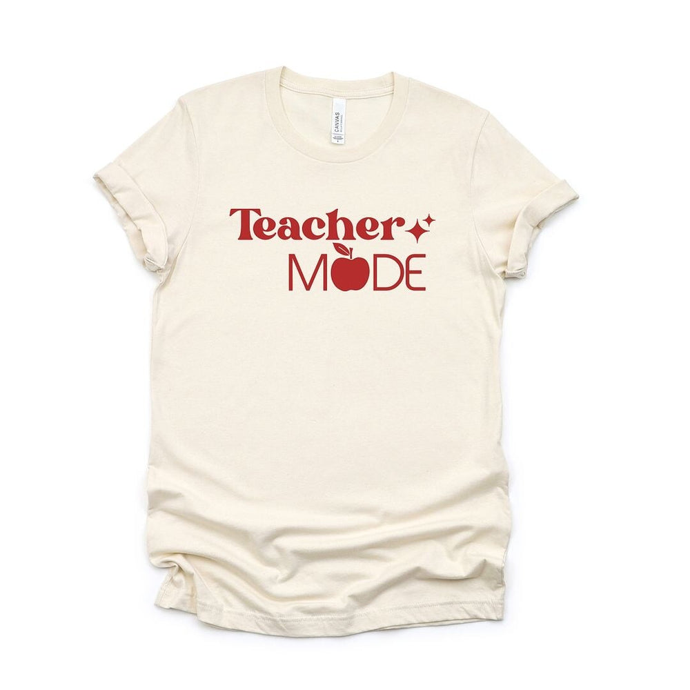 Teacher Mode Apple Short Sleeve Crewnneck Tee