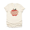 Teacher Vibes Apple Short Sleeve Crewnneck Tee