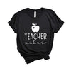 Teacher Vibes Cursive Apple Short Sleeve Tee