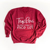 Teachers Always Make The Nice List Graphic Sweatshirt