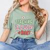 Teaching Is a Work Of Heart Words Short Sleeve Tee