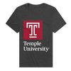 Temple University Stacked Unisex Adult Heathered Premium T Shirt