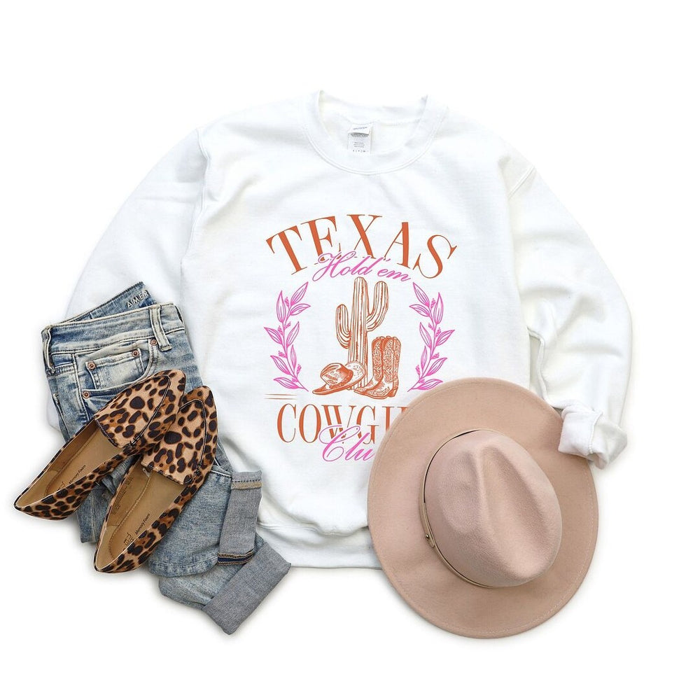 Texas Cowgirl Club Graphic Sweatshirt