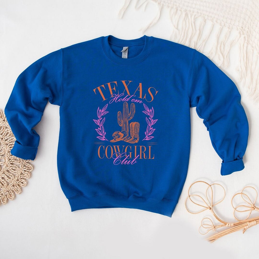 Texas Cowgirl Club Graphic Sweatshirt