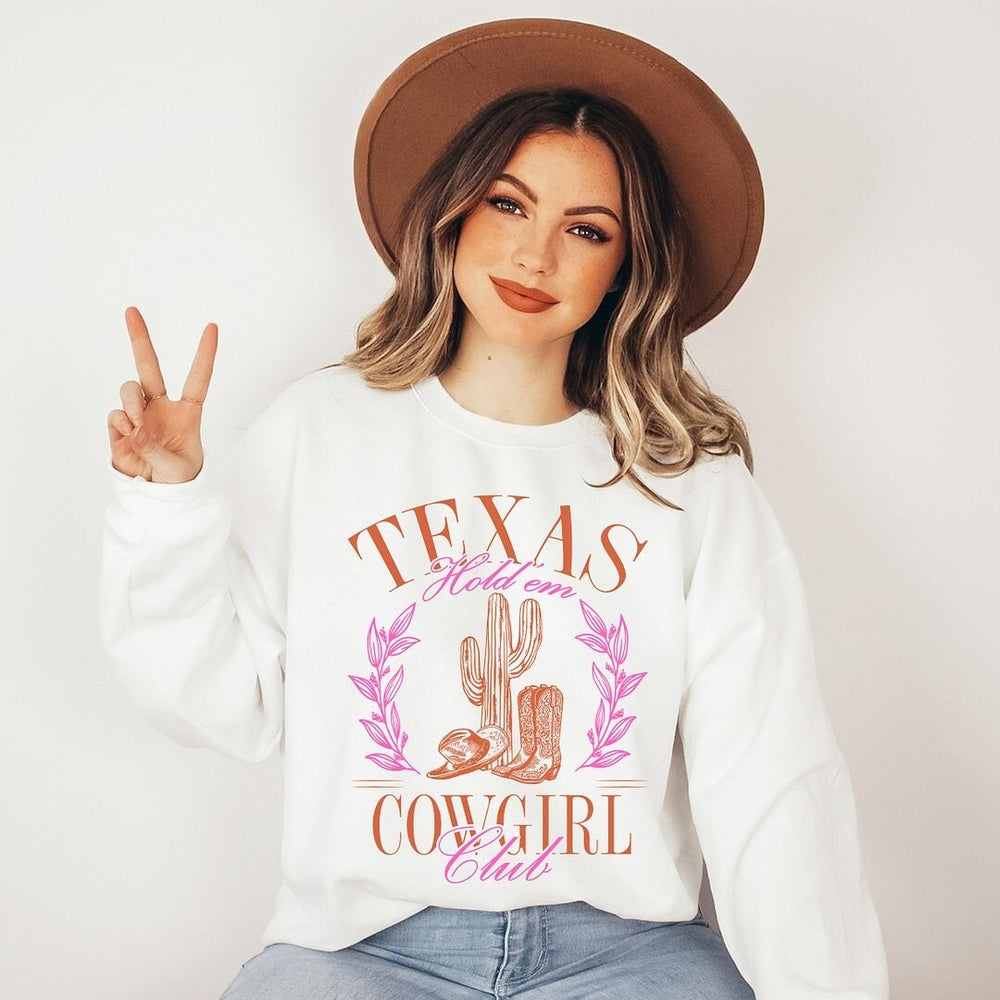 Texas Cowgirl Club Graphic Sweatshirt