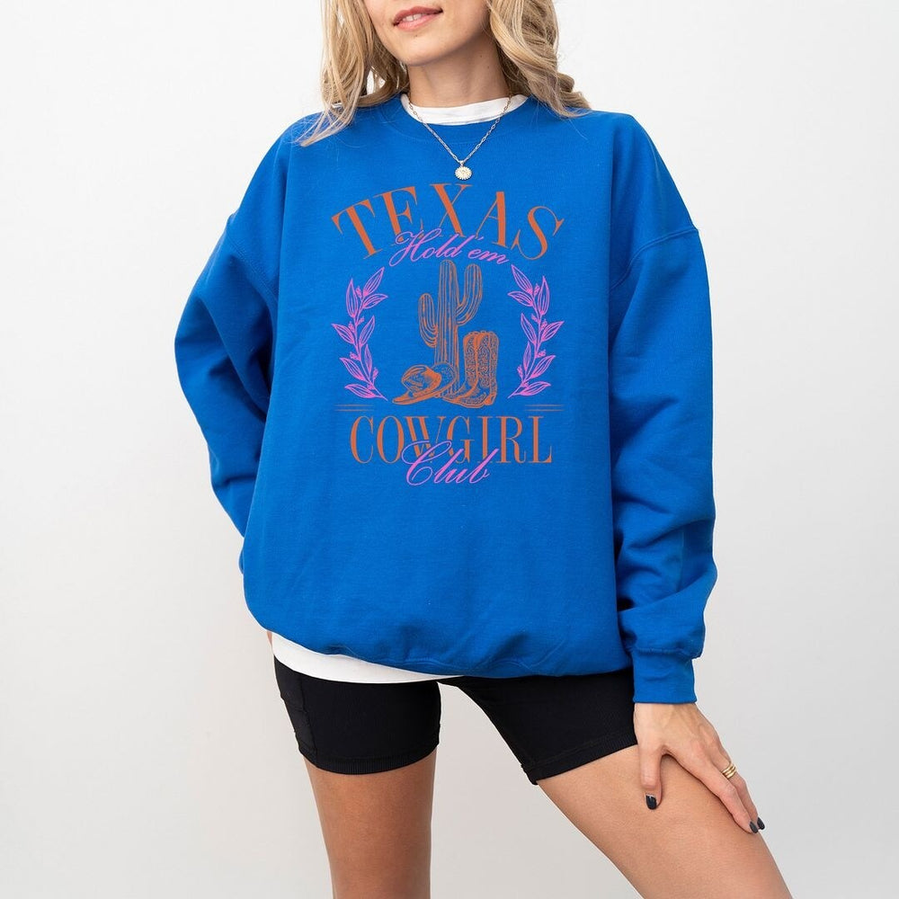 Texas Cowgirl Club Graphic Sweatshirt