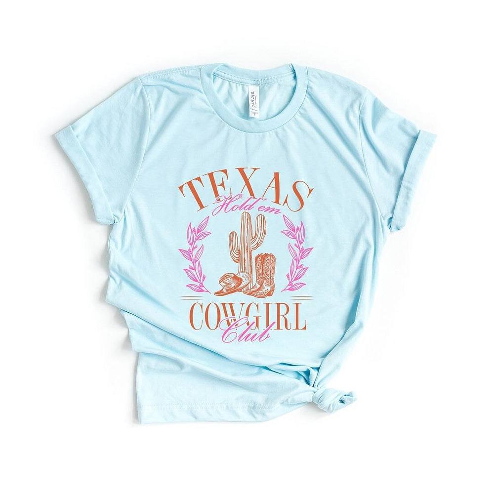 Texas Cowgirl Club Short Sleeve Crewnneck Tee