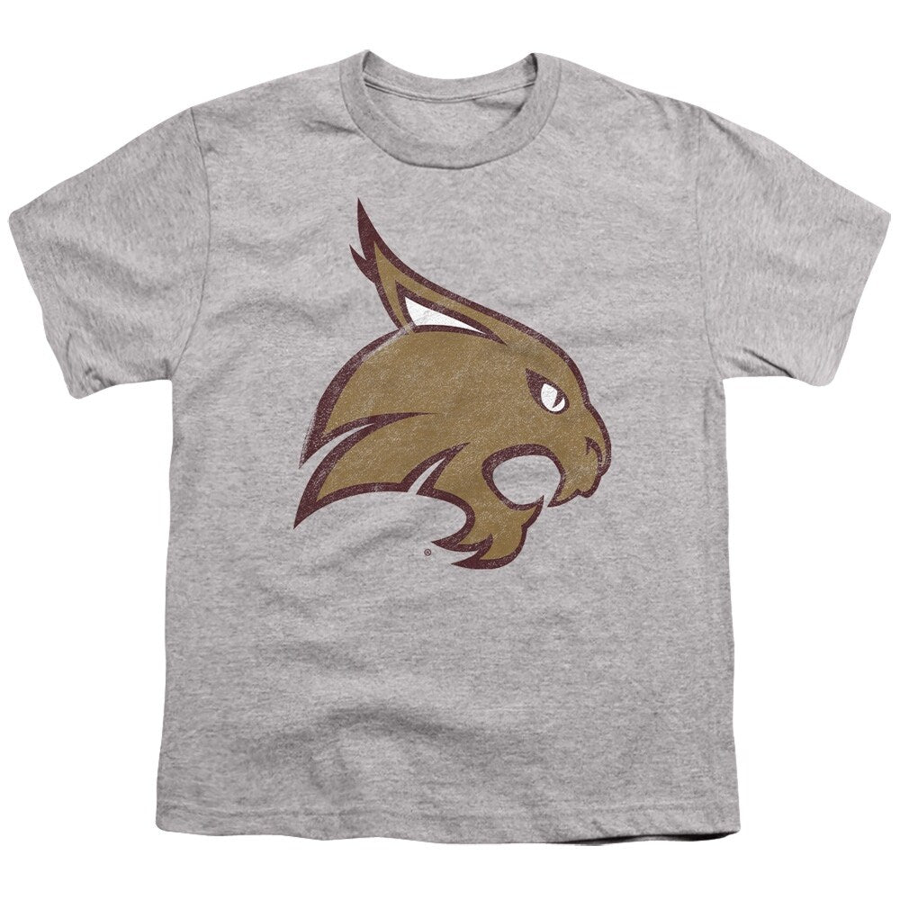 Texas State University Distressed Primary Kids T Shirt for Youth Boys and Girls