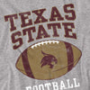 Texas State University Football Ball Kids T Shirt for Youth Boys and Girls