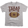 Texas State University Football Ball Kids T Shirt for Youth Boys and Girls