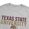 Texas State University Stacked Unisex Adult Heathered Premium T Shirt