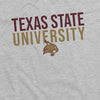 Texas State University Stacked Unisex Adult Heathered Premium T Shirt