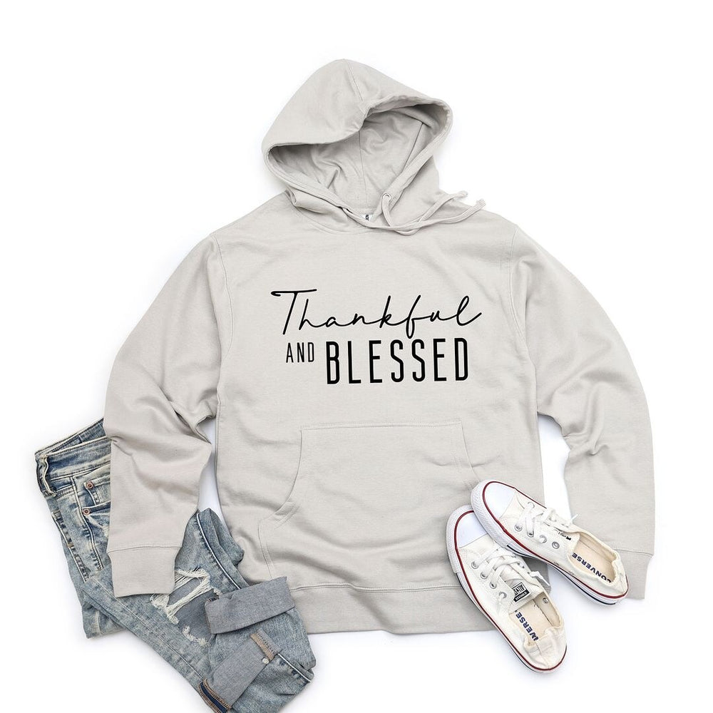 Thankful And Blessed Graphic Hoodie