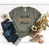 Thankful Grateful Blessed Plaid Short Sleeve Crewnneck Tee