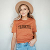 Thankful Varsity Short Sleeve Crewnneck Tee