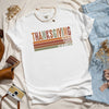 Thanksgiving Stripe Distressed Garment Dyed Tee