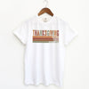 Thanksgiving Stripe Distressed Garment Dyed Tee