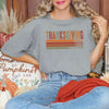 Thanksgiving Stripe Distressed Garment Dyed Tee