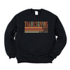 Thanksgiving Stripe Distressed Graphic Sweatshirt