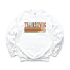 Thanksgiving Stripe Distressed Graphic Sweatshirt