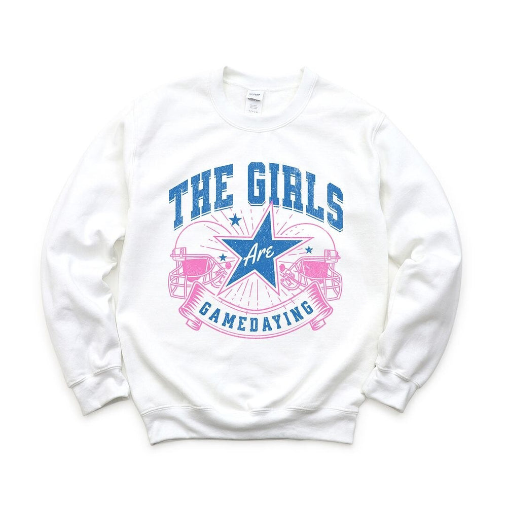 The Girls Are Game Daying Graphic Sweatshirt